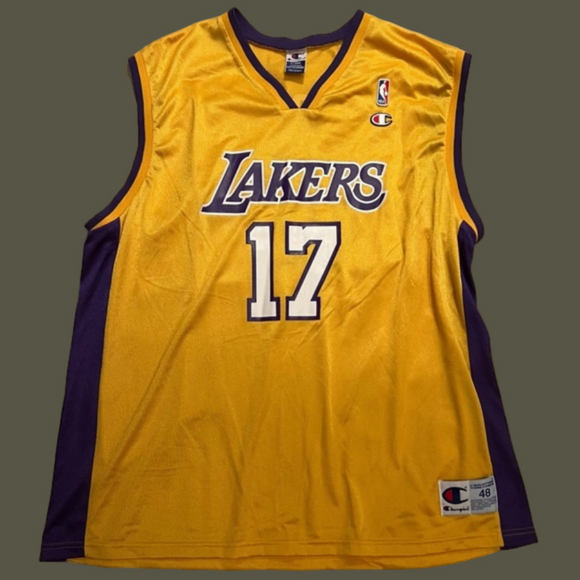 Rick Fox Los Angeles Lakers Vintage Champion Basketball Jersey